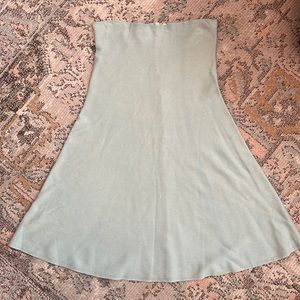 Mint Green Midi Knit Skirt